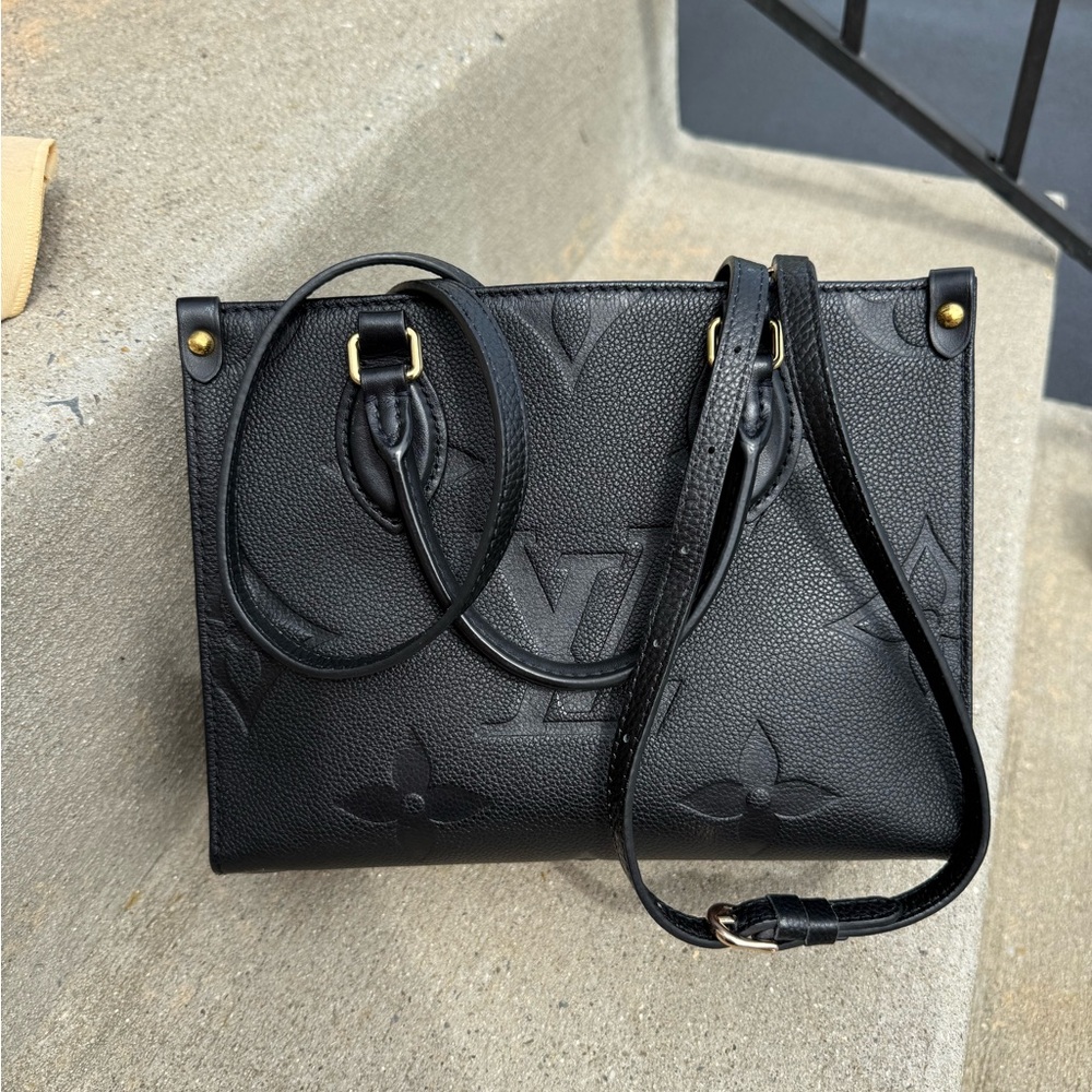 Louis Vuitton Onthego PM Black Empriente Giant Monogram